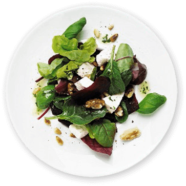 A beetroot, feta and walnut salad 11201040